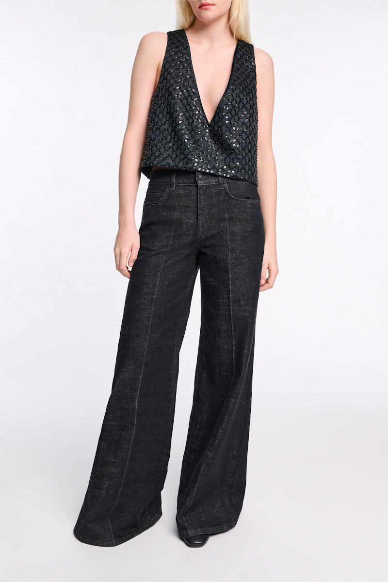 stone black denim // DEEP LOVE pants