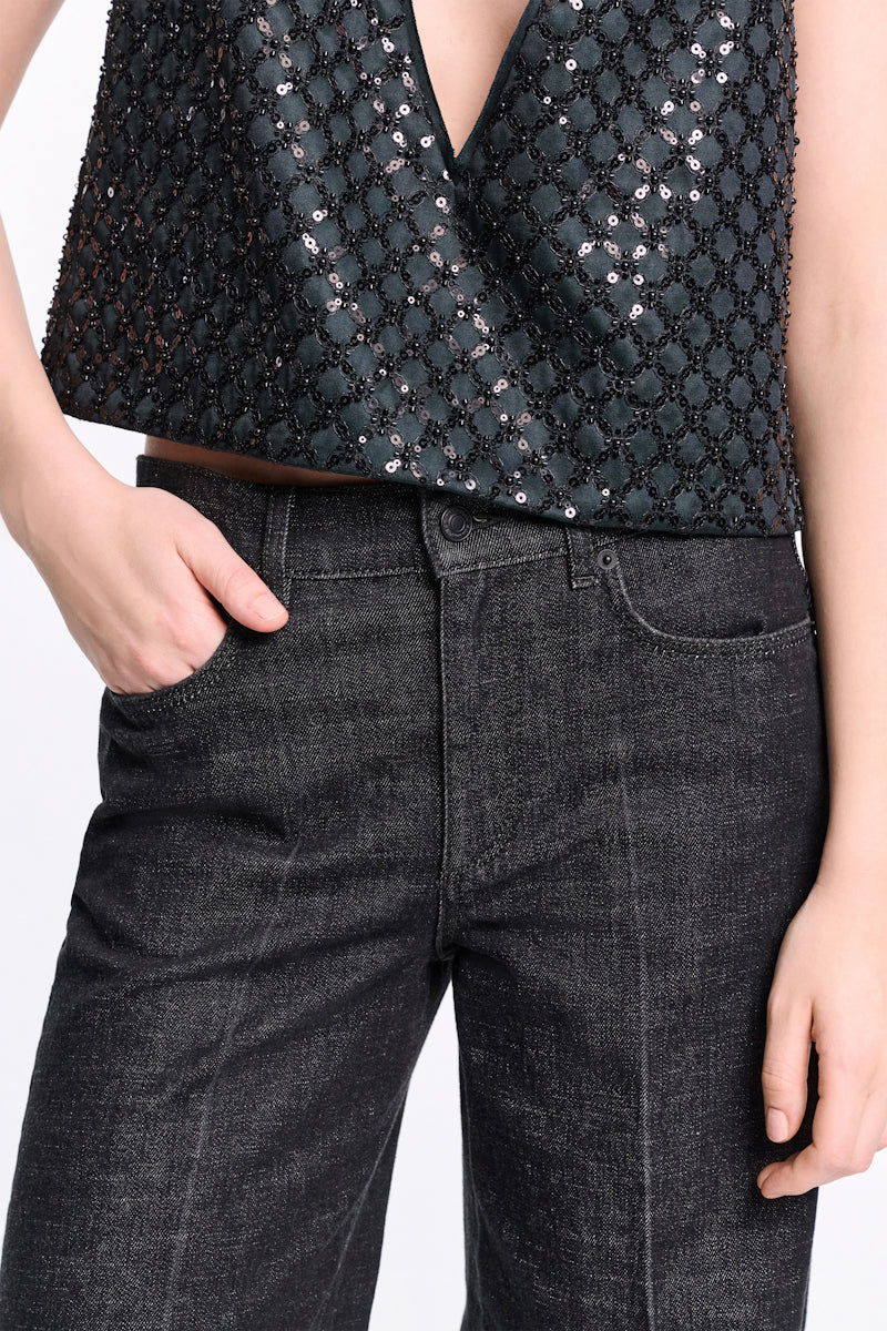 stone black denim // DEEP LOVE pants
