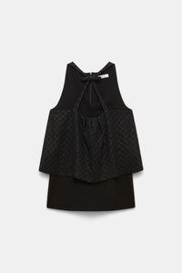 pure black // SPARKLING EMOTIONS II top