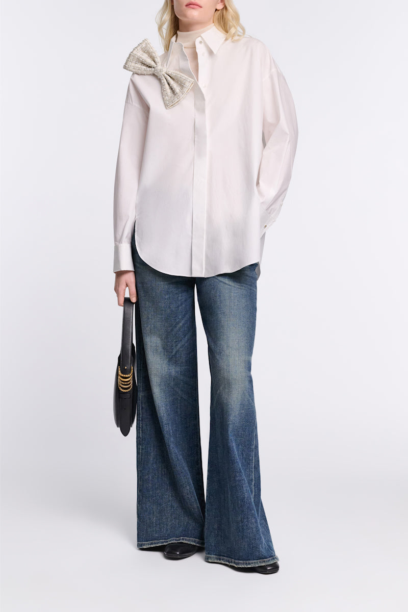 white pearl // POPLIN POWER blouse