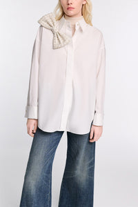 white pearl // POPLIN POWER blouse