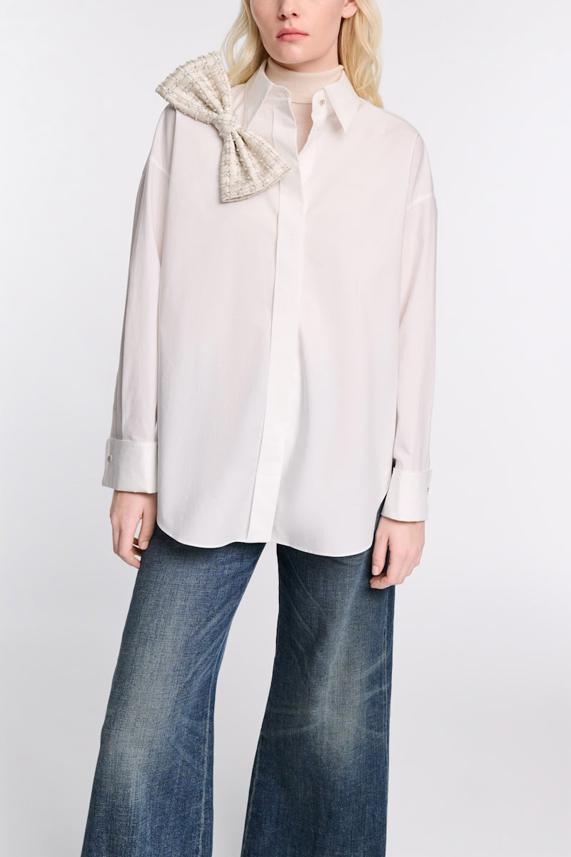 white pearl // POPLIN POWER blouse
