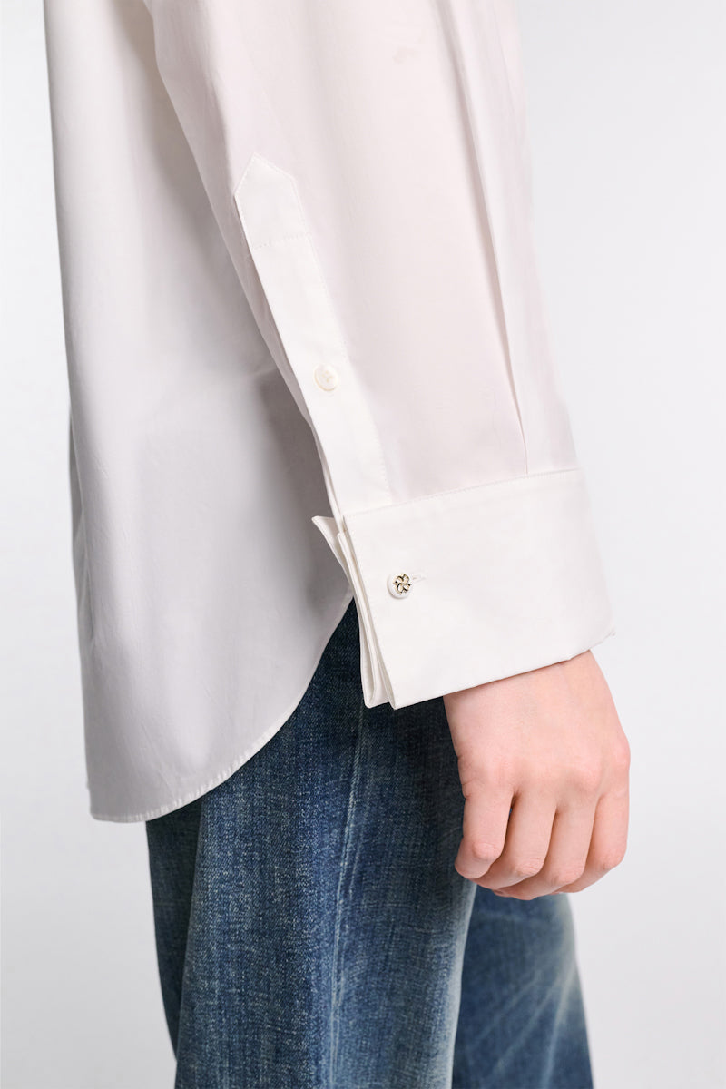 white pearl // POPLIN POWER blouse