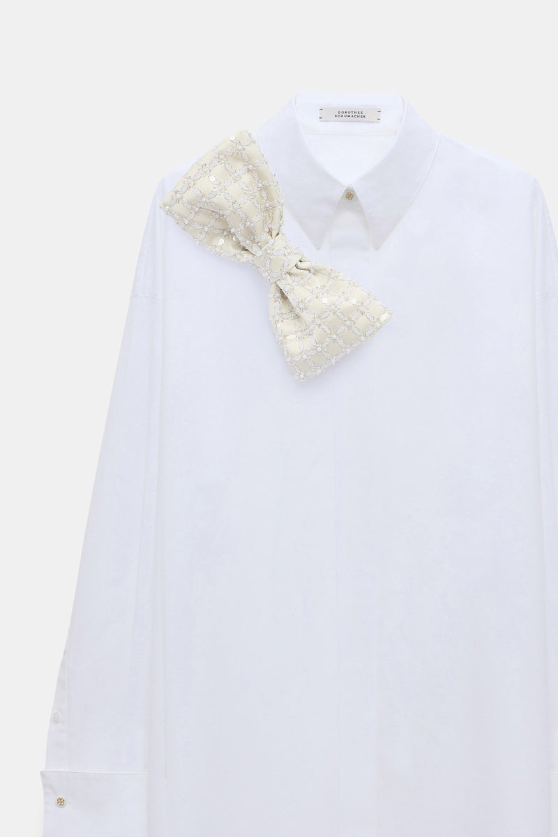 white pearl // POPLIN POWER blouse