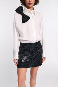 white graphite // POPLIN POWER blouse