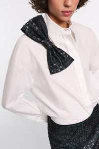 white graphite // POPLIN POWER blouse