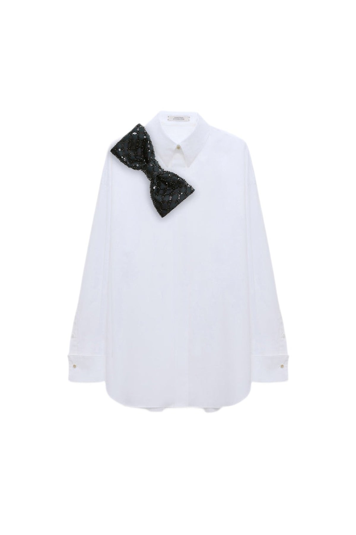 Chemisier Poplin Power - White & Graphite