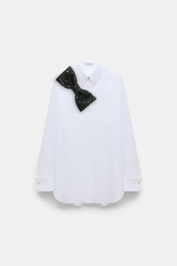 white graphite // POPLIN POWER blouse
