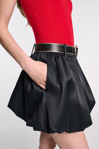 graphite // SHINY STATEMENT skirt