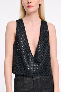 graphite // SPARKLING STATEMENT top