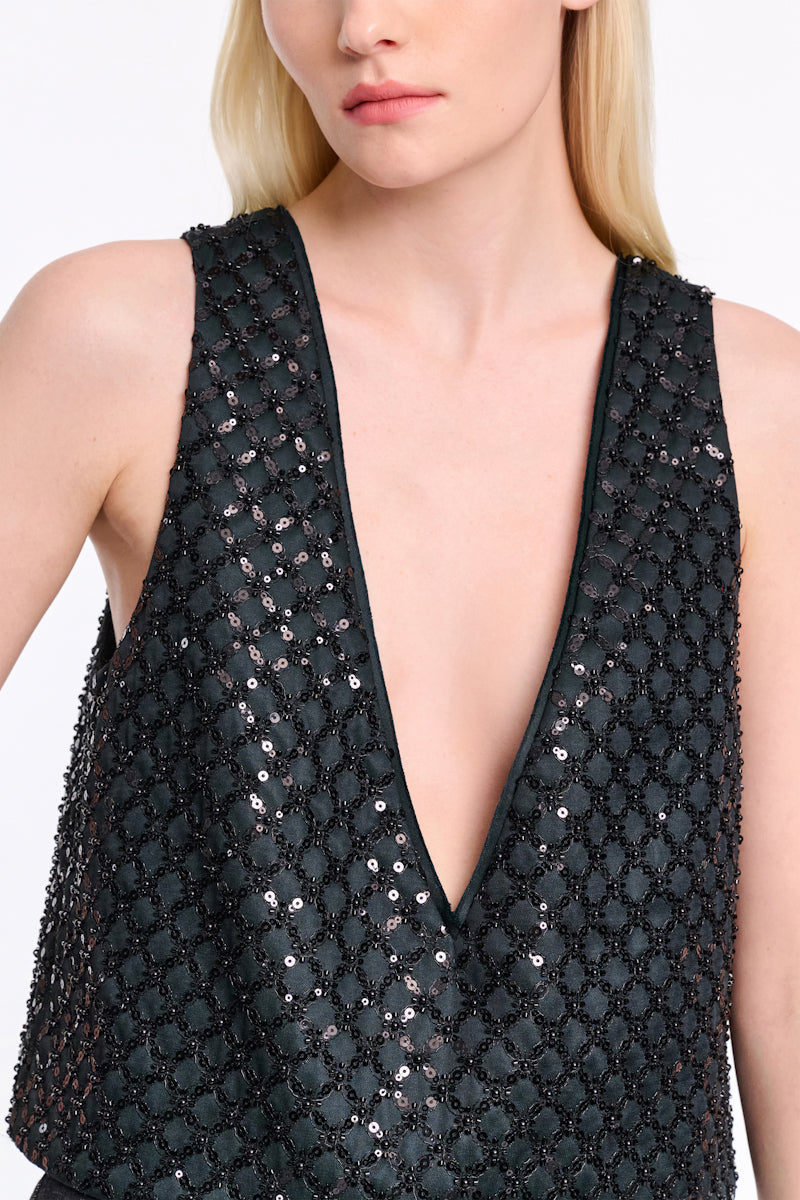 graphite // SPARKLING STATEMENT top