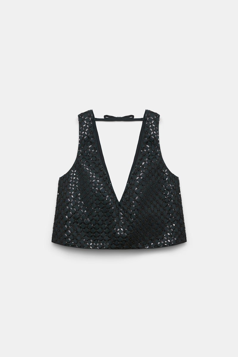 graphite // SPARKLING STATEMENT top