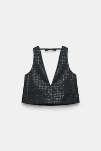 graphite // SPARKLING STATEMENT top