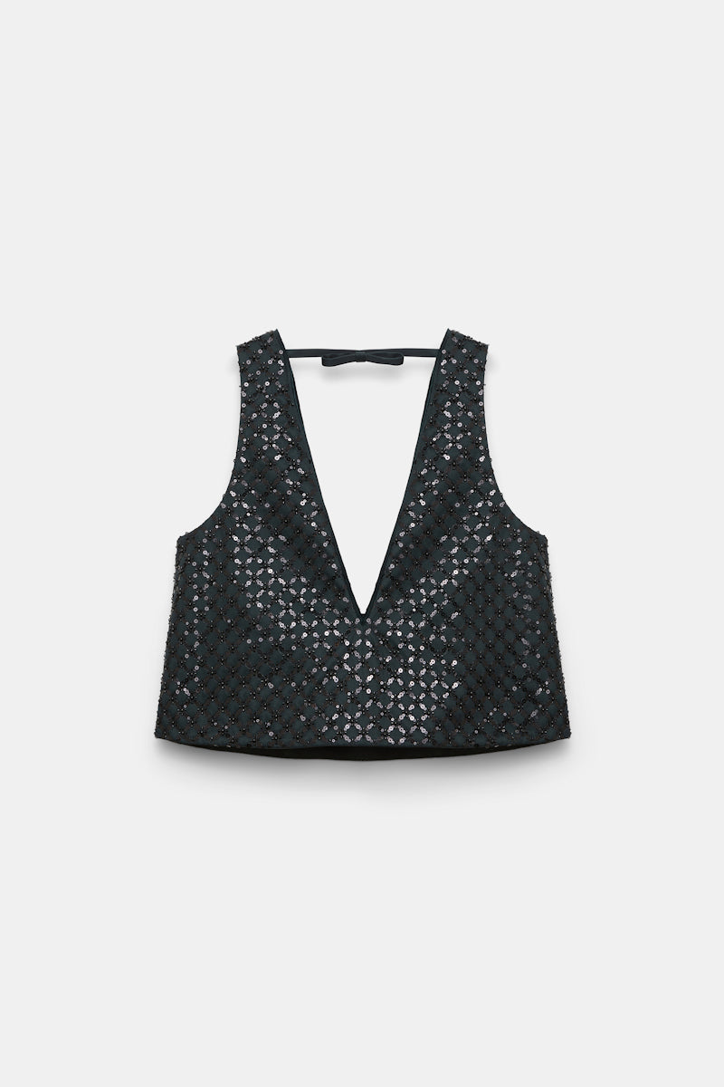 graphite // SPARKLING STATEMENT top