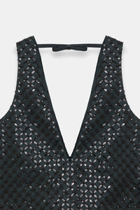 graphite // SPARKLING STATEMENT top