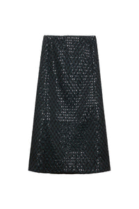 Sparkling Statement Skirt - Graphite