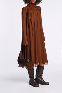 caramello // SHEER TWIST dress