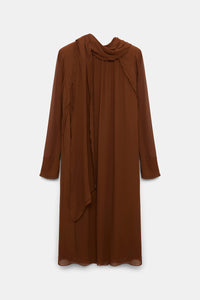 caramello // SHEER TWIST dress