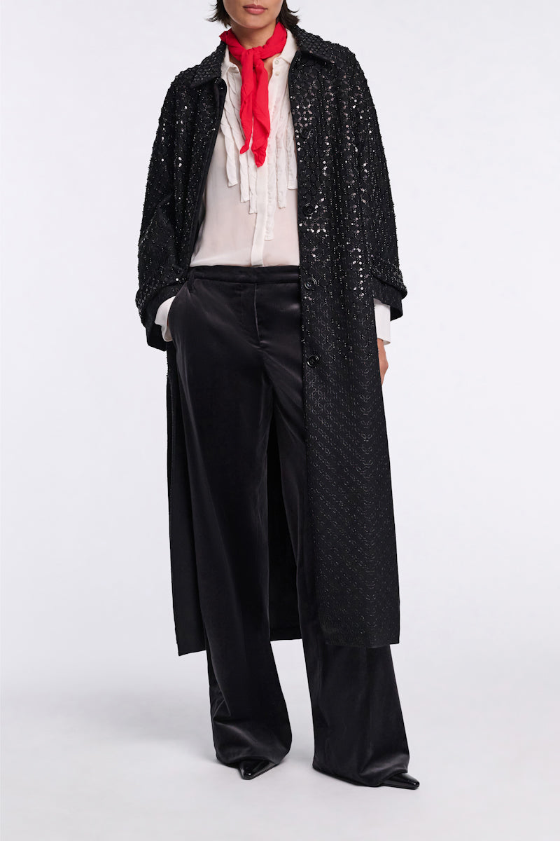 camellia white // SHEER TWIST blouse