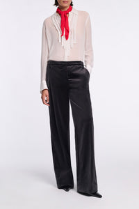 camellia white // SHEER TWIST blouse