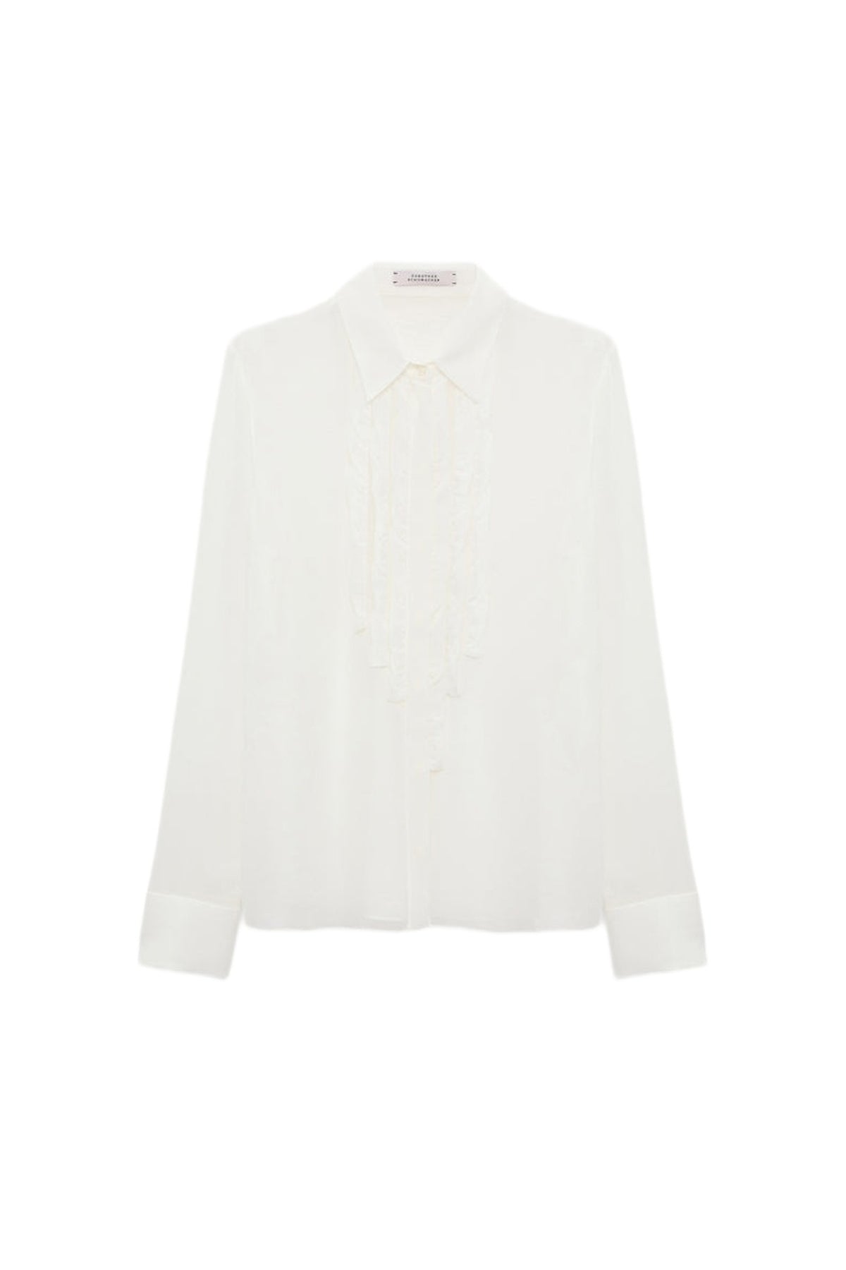 Chemisier Sheer Twist - Camellia & White