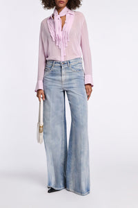 lilac // SHEER TWIST blouse