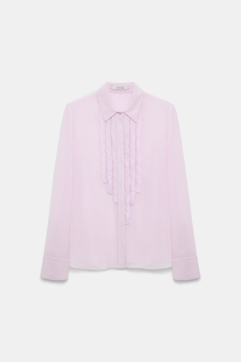 lilac // SHEER TWIST blouse
