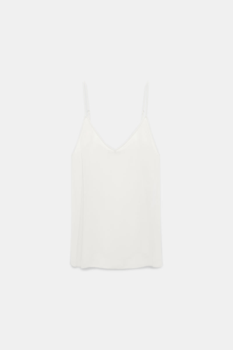 camellia white // SHEER TWIST top