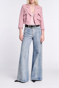 lilac // SHEER TWIST top