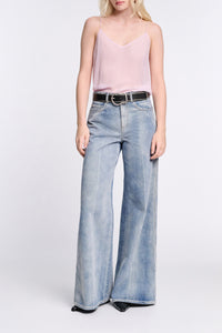 lilac // SHEER TWIST top