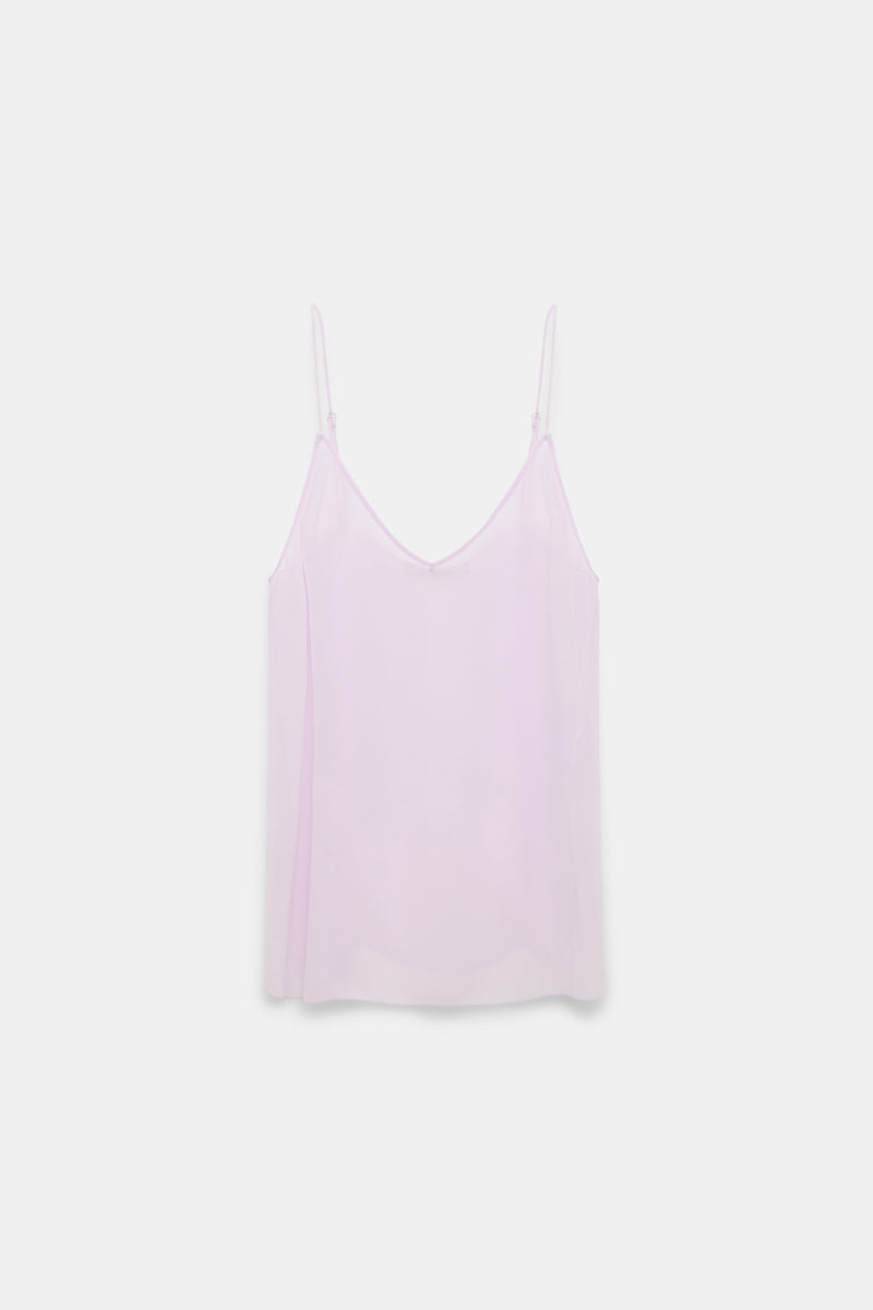lilac // SHEER TWIST top