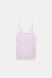lilac // SHEER TWIST top