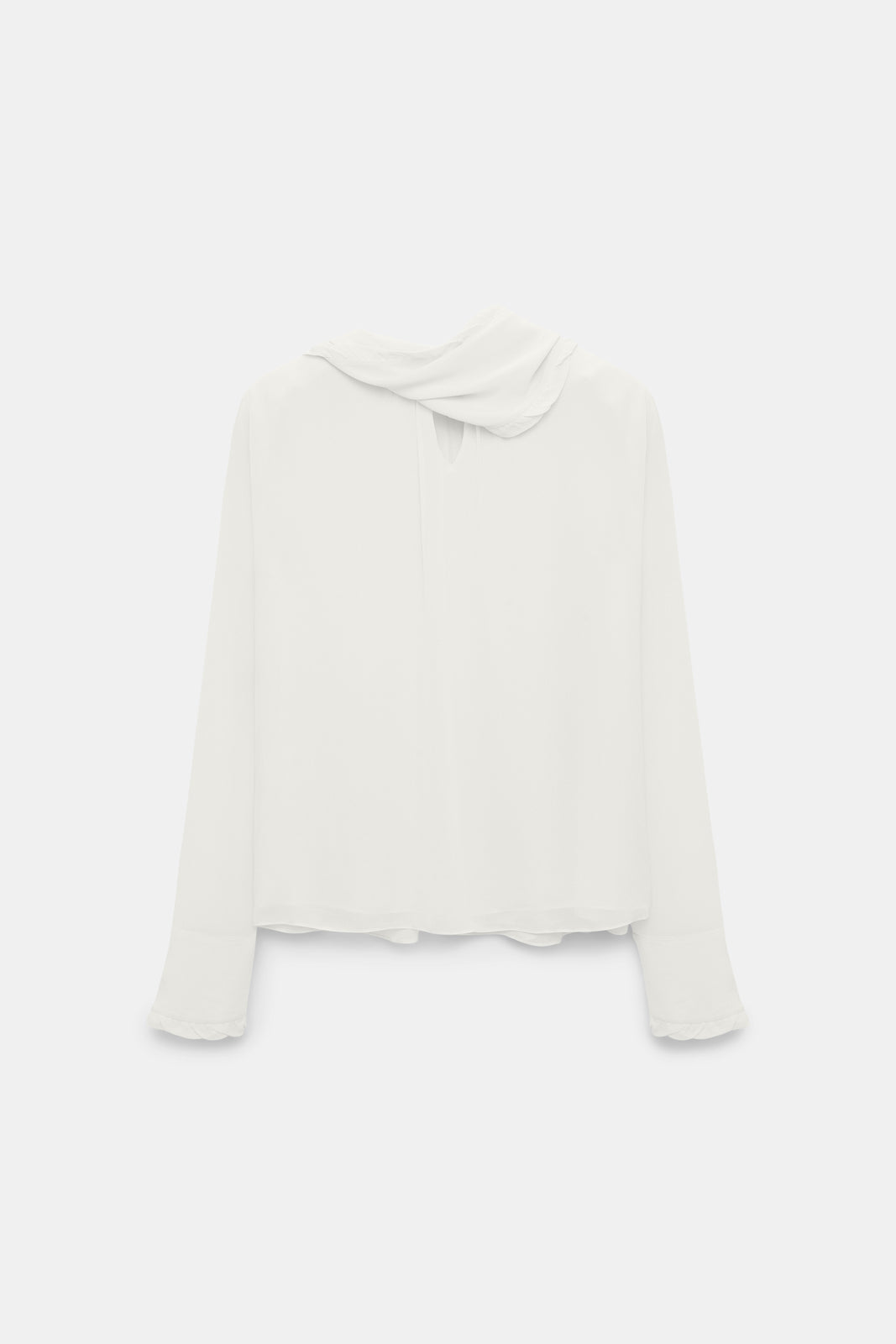 Chemisier Sheer Twist - Camellia & White