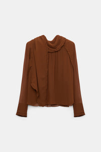 Chemisier Sheer Twist - Caramello