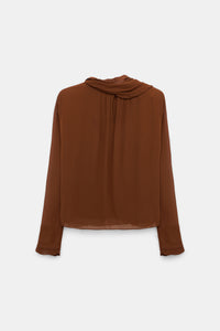 Chemisier Sheer Twist - Caramello