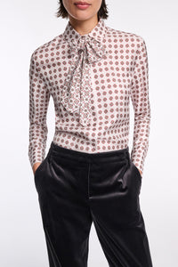 rose mini tie // GRAPHIC DREAMS blouse