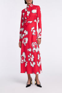 red white // SOFT FLORALS dress