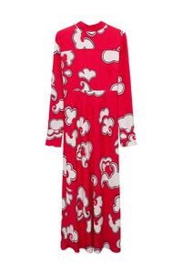 Robe Soft Florals - Red White