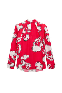 Chemisier Soft Florals - Red White