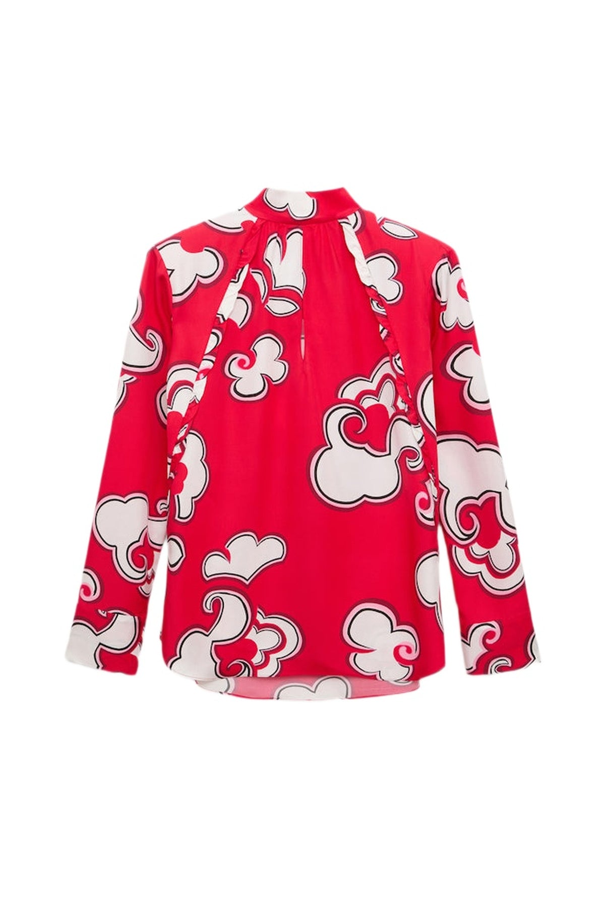 Chemisier Soft Florals - Red White