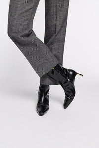 pure black // SUBTLE SHINE ankle boot