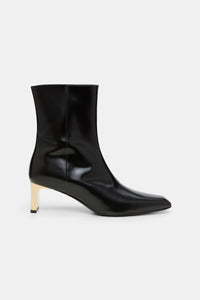 pure black // SUBTLE SHINE ankle boot
