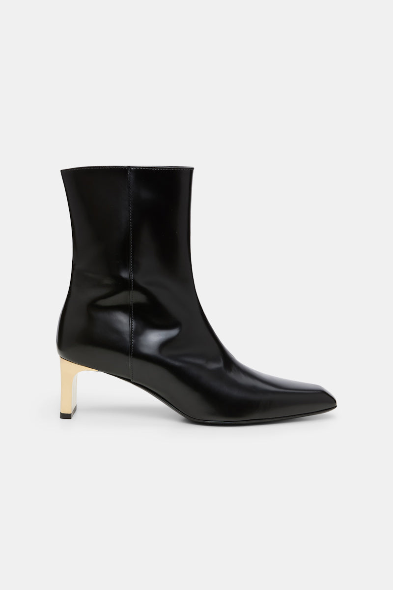 pure black // SUBTLE SHINE ankle boot
