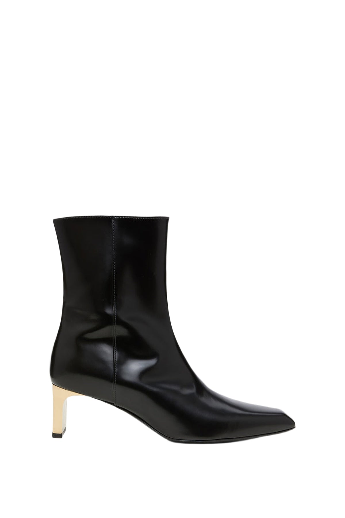 Bottines Subtle Shine en cuir - Pure Black