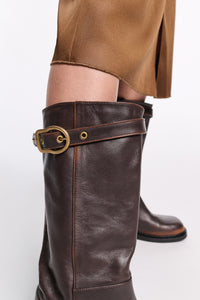choco black // VINTAGE ESSENCE tall boot