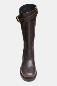 choco black // VINTAGE ESSENCE tall boot