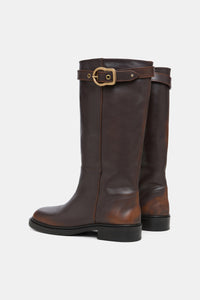 choco black // VINTAGE ESSENCE tall boot