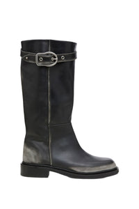 Bottes hautes Vintage Essence en cuir - Cool Anthra