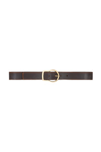 Ceinture Vintage Essence 40mm en cuir - Choco & Black