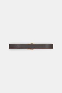 choco black // VINTAGE ESSENCE 4cm belt